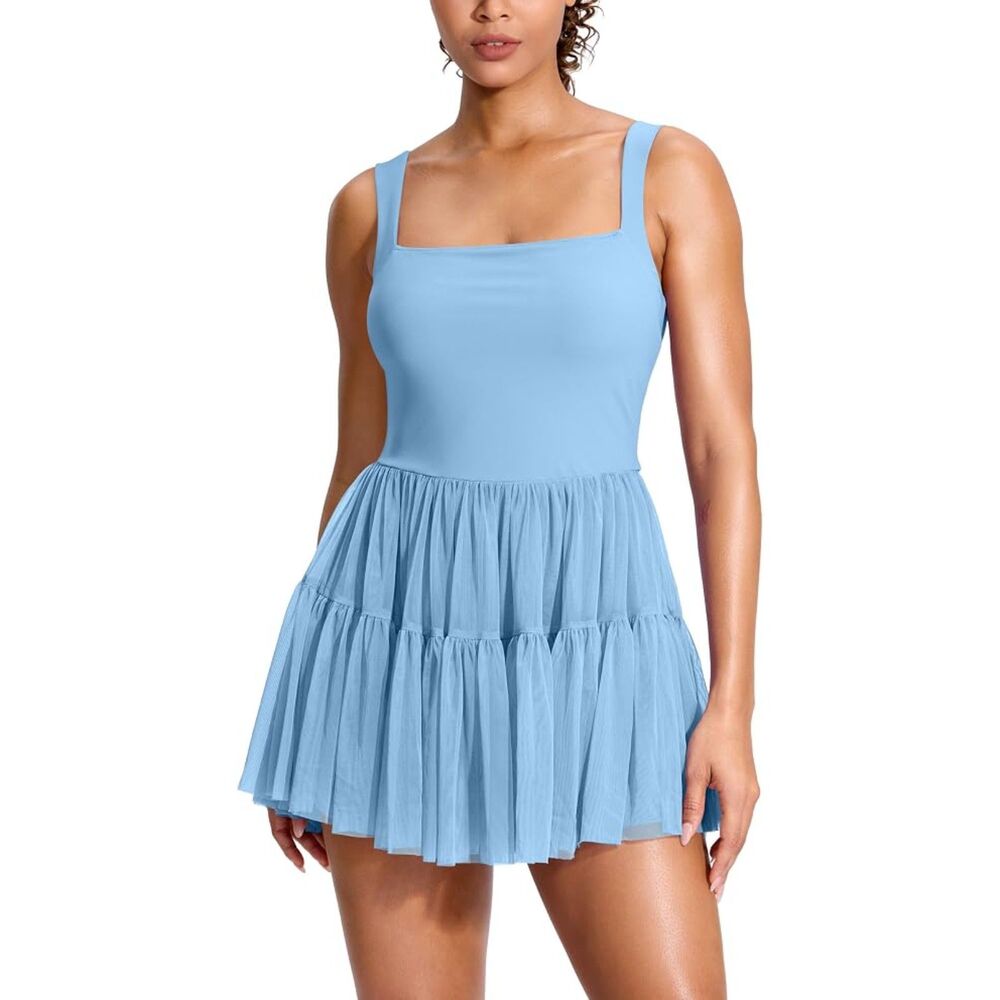 Tennis Dress with Built-In Shorts (L)